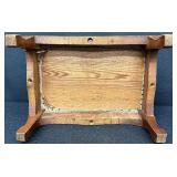 Antique Needlepoint Footstool