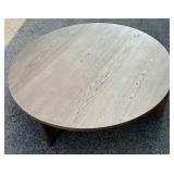 Beautiful Restoration Hardware Breton Round Coffee Table - Color is Caramel Oak - Like New!!