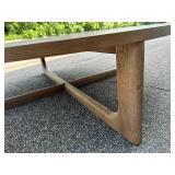 Beautiful Restoration Hardware Breton Round Coffee Table - Color is Caramel Oak - Like New!!