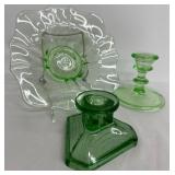 Uranium Glass and Green Glass Collection