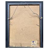 Vintage Silhouette Reverse Painted Glass Pieces