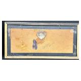 Vintage Silhouette Reverse Painted Glass Pieces