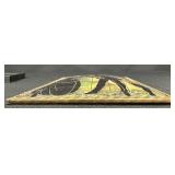 Vintage Silhouette Reverse Painted Glass Pieces