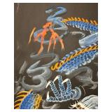 Framed Asian Dragon Artwork
