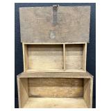 Fun Assortment of Old Wood Items and Brass Owl Clip