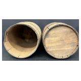A Pair of Vintage Wood Barrels / Nail Kegs