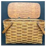 Longaberger All American Patriot Basket (1997), Large Picnic Basket and Decorate Bird House