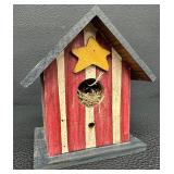 Longaberger All American Patriot Basket (1997), Large Picnic Basket and Decorate Bird House