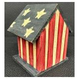 Longaberger All American Patriot Basket (1997), Large Picnic Basket and Decorate Bird House