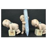 Cute Ceramic Kewpie Dolls by Jesco - 1992