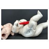 A Cute Collection of Ceramic Kewpie Dolls - Lot of Six