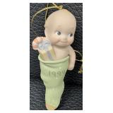 The Danbury Mint Kewpie Christmas Ornament Collection with Bonus 1994 Ornament and Original Storage Box