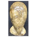 Vintage Adorable Alabaster Carved Owl Figurine