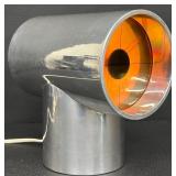 MCM Aurora Chrome Clock Designed by Kirsch/Hamilton Associates w/Corchia and de Harak