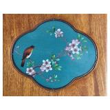 Vintage Chinese Wardrobe with Cloisonné Panels