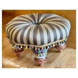 Mackenzie-Childs On Wall Street Tuffet