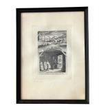Framed George Cruikshank Etching 
