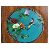 Vintage Chinese Cabinet with Cloisonné Panels