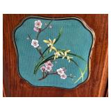 Vintage Chinese Cabinet with Cloisonné Panels