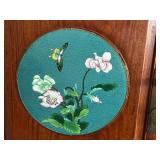 Vintage Chinese Cabinet with Cloisonné Panels