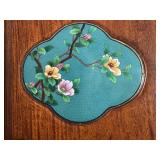 Vintage Chinese Cabinet with Cloisonné Panels