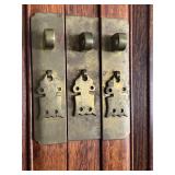 Vintage Chinese Cabinet with Cloisonné Panels