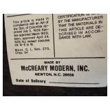 McCreary Modern Armchair and Ottoman Set with Unique Face Design Upholstery