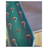 Unique Hand Painted Wooden Chair from Belize