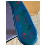 Unique Hand Painted Wooden Chair from Belize