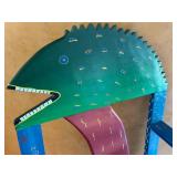 Unique Hand Painted Wooden Chair from Belize