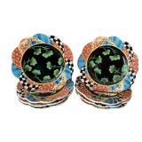 Set of 8 Peggy Fairfax Herrick Luncheon Plates, 8.5"