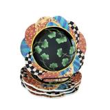 Set of 8 Peggy Fairfax Herrick Luncheon Plates, 8.5"