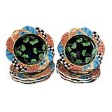 Set of 8 Peggy Fairfax Herrick Luncheon Plates, 8.5"