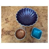 Set of 3 Julia Knight Decorative Bowls in Assorted Colors