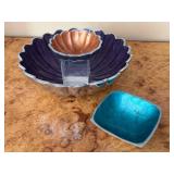 Set of 3 Julia Knight Decorative Bowls in Assorted Colors