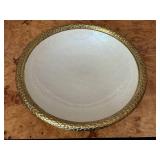Judith Knight Florentine 15" Round Gold Snow Bowl