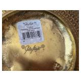 Judith Knight Florentine 15" Round Gold Snow Bowl