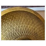 Judith Knight Florentine 15" Round Gold Snow Bowl