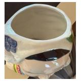 Carmen Miranda Style Fruit Topped Ceramic Cookie Jar