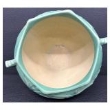 Roseville Pottery Bleeding Heart Green Jardiniere 651-6" - Circa 1940