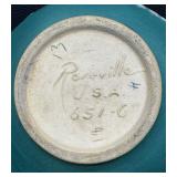 Roseville Pottery Bleeding Heart Green Jardiniere 651-6" - Circa 1940