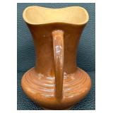 Roseville Pottery Mayfair Pitcher - Brown Glaze - 1103-6