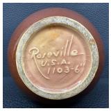 Roseville Pottery Mayfair Pitcher - Brown Glaze - 1103-6