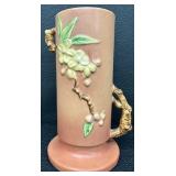 Roseville Pottery Apple Blossom Pink Vase - 387-9"