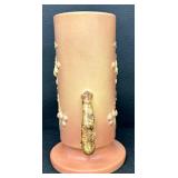 Roseville Pottery Apple Blossom Pink Vase - 387-9"