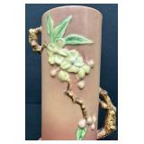 Roseville Pottery Apple Blossom Pink Vase - 387-9"