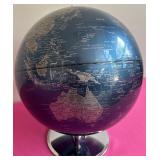Beautiful Blue and Silver Table Top World Globe