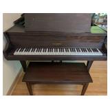 Henry F. Miller Mahogany Parlor Grand Piano