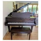 Henry F. Miller Mahogany Parlor Grand Piano
