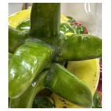 Carmen Miranda Style Fruit Topped Ceramic Cookie Jar